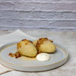 Virtų bulvių cepelinai su mėsa